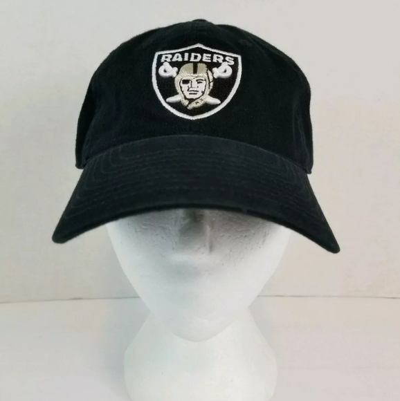 Oakland Raiders NFL Reebok L Black Fitted Ball Cap - Picture 2 of 13